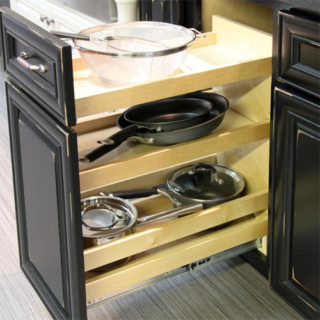 10″ Base Pullout Organizer with Adjustable Shelves