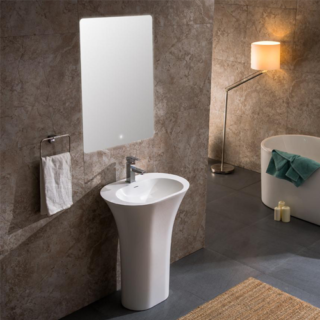 24 In Resin Pedestal Sink
