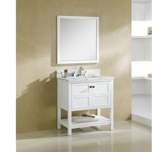 30 In Open Shelf Bathroom Vanity Set, Bathroom Vanities Showroom East Brunswick Nj