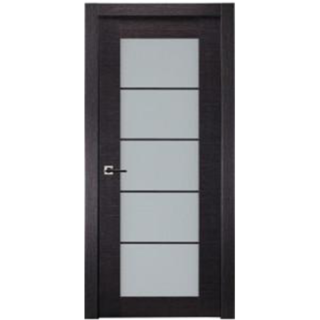 Avanti 5 Lite Vetro Black Apricot Interior door slab