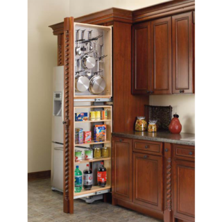 Filler Pullout Organizer with Wood Adjustable Shelves Tall/Pantry Accessories