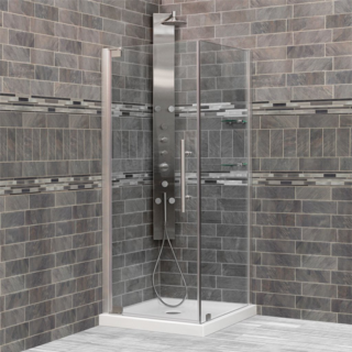 HM-30 W X 79 H X 30D PIVOT SHOWER ENCLOSURES