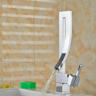 Modern Waterfall Bathroom Basin Faucet Vessel Sink One Handle/hole Mixer Tap