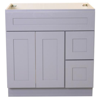 RTA Gray Shaker Maple Vanity Sink and 2 Drawer Base | 36″