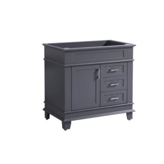 36″ Classic Single sink Vanity solid wood in Gray color
