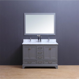60″ Dakota Double Sink, Modern Vanity Set