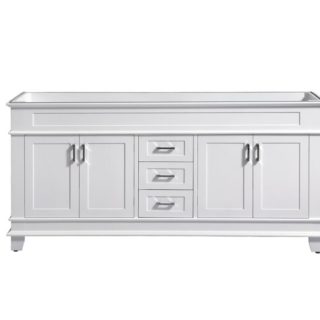 72″ Classic Double sink Vanity solid wood in white color