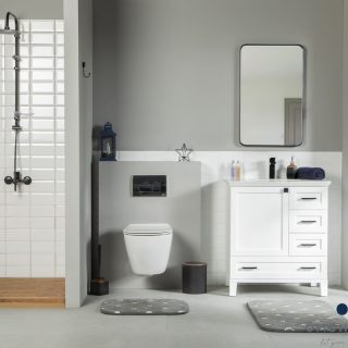 Paloma 30″ White Bathroom Cabinet