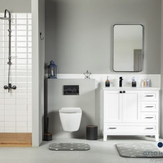 Paloma 36″ White Bathroom Cabinet