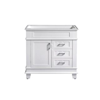 36″ Classic Single sink Vanity solid wood in White color