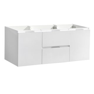 Fresca Valencia 48″ Wall Hung Double Sink Modern Bathroom Cabinet