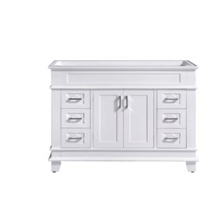 48″ Classic Single sink Vanity solid wood in white color