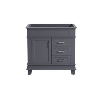 30″ Classic Single sink Vanity solid wood in Gray color